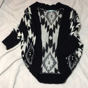 Open front sweater